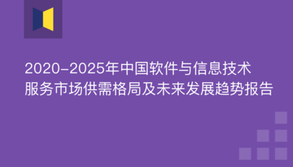 2020-2025年中国软件与信息技术服务市场供需格局及未来发展趋势报告